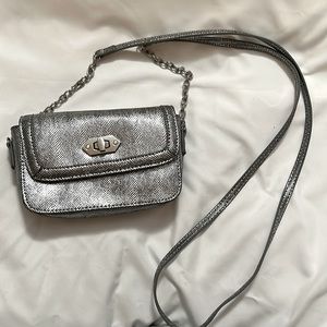 Steve Madden mini metallic crossbody bag